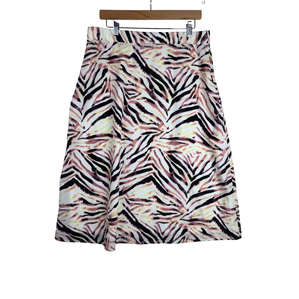 Kendal + Kylie Printed Midi Skirt size XL Multicolor